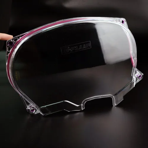 Vista 4 de G-PLUS Cubierta de correa dentada transparente para engranaje de leva compatible con Mitsubishi DSM Evolution Lancer EVO4-8 4G63