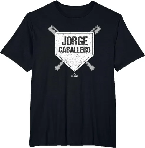 Vista 13 de Homeplate Gameday Jorge Caballero Prospect Baseball Fan Gear Camiseta, Negro