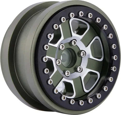 Vista 2 de DJX Juego de 4 llantas de 2.9 Beadlock para 1/6 RC Crawler Car Axial SCX6 JLU Wrangler (aceite)