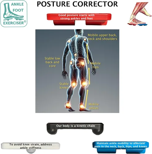 Vista 6 de Ankle Foot Exerciser® Fortalecedor de tobillo para alivio del esguince de tobillo, fortalecedor de pies para fascitis plantar; movilidad de tobillo