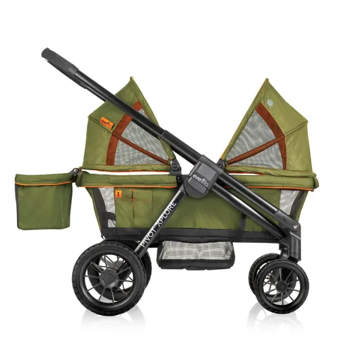 Vista 12 de Evenflo Pivot Xplore Cochecito estilo carrito todoterreno (Gris Aventurero)