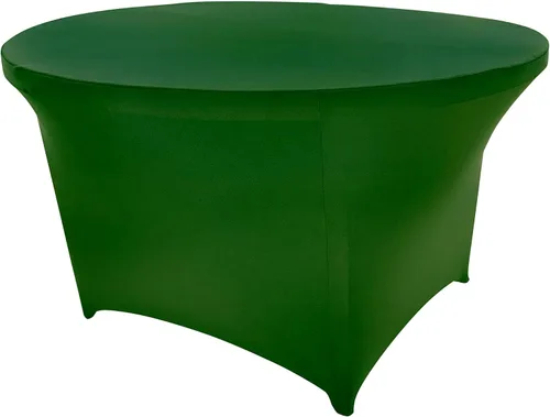 Vista 105 de Mantel de cóctel de elastano redondo de 24 pulgadas x 30 pulgadas de alto, color negro