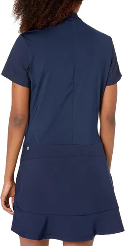 Vista 3 de adidas Women's Quarter Zip Frill Golf Dress