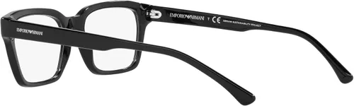 Vista 5 de Emporio Armani EA3192 - Lentes de sol rectangulares para hombre, color negro brillantelente demo, 2.087in, Negro brillantelente de demostración