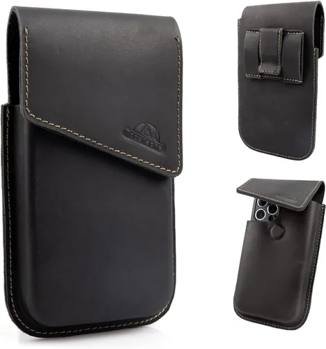Vista 9 de Topstache Funda de cuero para teléfono con clip para cinturón, funda de cuero grande para iPhone 17Pro, 17, 16Pro, 16, funda con tapa para teléfono