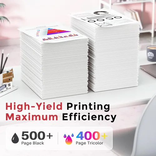 Vista 3 de Kuva PG 245XL 246XL - Cartucho de tinta de repuesto para Canon Ink 245 y 246 PG245 CL246 MX490 TR4520 MG2522 TR4500 TR4520 TS3322 TS3122 TS3320