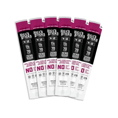 Vista 9 de Nick's Sticks 100% de carne de res alimentada con hierba - sin gluten - aprobados para paleo, keto, whole30 - sin azúcar, soya, antibióticos u