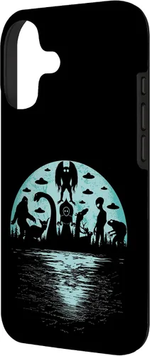 Vista 2 de Bigfoot Nessie Mothman and Aliens Cryptid Ovnis Cryptozoology - Carcasa para iPhone 17
