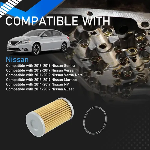Vista 2 de RE0F11A CVT Kit de juntas de cárter de aceite para filtro de transmisión compatible con Nissan Versa Sentra Compatible con Nissan Versa Sentra