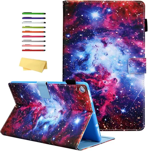 Vista 24 de Funda para tablet Fire HD 8 de 8ª/7ª/6ª generación de 8.0 pulgadas con soporte para lápices [encendido y apagado automático] ranuras para tarjetas