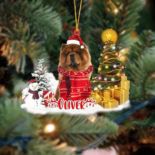 Vista 47 de NAZENTI Adorno personalizado de gato abisinio con árbol de pino, adorno de Navidad personalizado para perros amantes de las mascotas, colgante