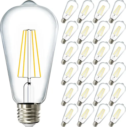 Vista 14 de ST64 - Bombilla de filamento LED de 8.5 W, varios colores y tamaños, 4/16 de pulgada