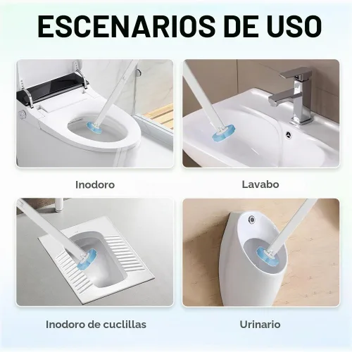 Vista 7 de 36 cabezales desechables de cepillo de inodoro, repuestos de varilla de inodoro para limpieza de inodoro y baño, almohadillas de repuesto 36 piezas