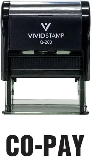 Vista 12 de Co-Pay - Sello de goma autoentintado (tinta negra) - Grande