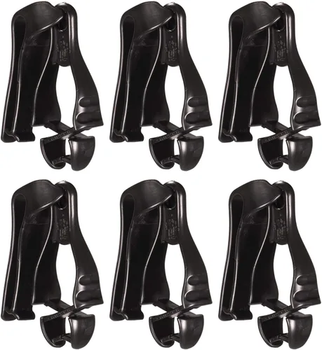 Vista 11 de Ergodyne Squids 3405 - Pinza para guantes con clip para cinturón, paquete de 6, color azul