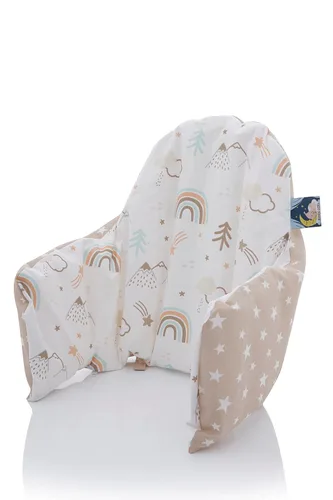 Vista 8 de Funda para silla alta para IKEA Antilop, funda de algodón para cojín inflable, funda de cojín como accesorios para sillas altas para bebés y niños