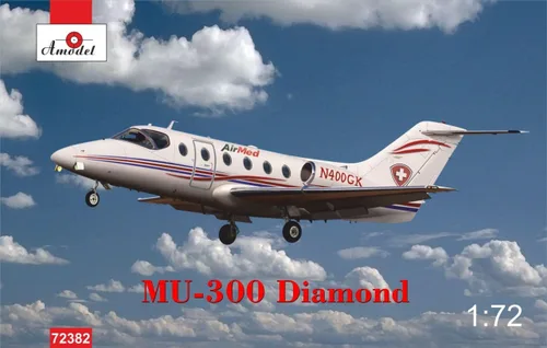 Vista 2 de Amodel 72382 1/72 Beechjet 400A (MU 300 Diamond) Kit de modelo de plástico