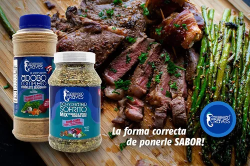 Vista 4 de Caribbean Craves - Mezcla de Sofrito deshidratada Sin MSG, vegano, apto para dieta cetogénica, ingredientes naturales (15 oz x 1) 15 oz