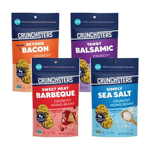 Vista 11 de Crunchsters Beyond - Bocadillo de proteína de tocino, 4 onzas