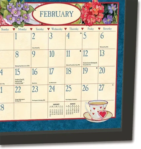 Vista 3 de Lang Brands, LLC, marco de calendario de pared contemporáneo, acabado negro