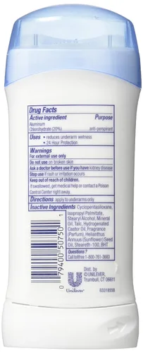 Vista 2 de Dove Desodorante 2.6 oz Invisible Solid Fresh (2.6 fl oz) (paquete de 3)