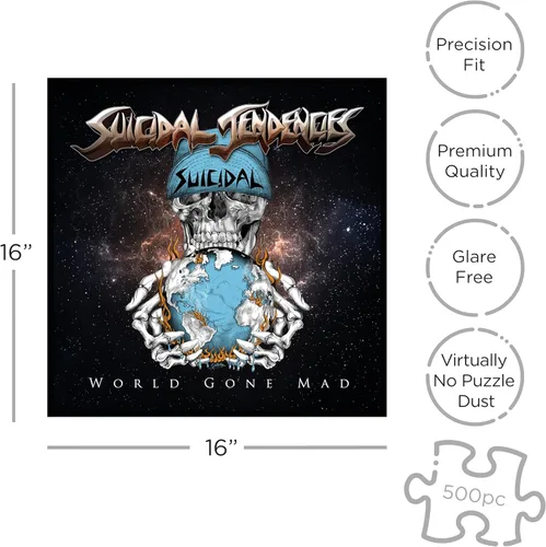 Vista 2 de RockSaws - Suicidal Tendencies World Gone Mad (rompecabezas de 500 piezas)