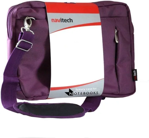 Vista 4 de Navitech Purple Carry Case/Cover Bag Compatible With Sylvania SDVD1030-B 10-Inch