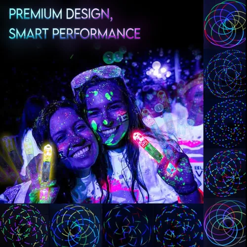 Vista 2 de UltraPoi Barra luminosa LED ultraligera (individual) - Rainbow LED para Poi Raves y conciertos