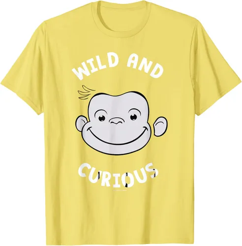Vista 42 de Curious George Camiseta Big Face Wild and Curious Negro