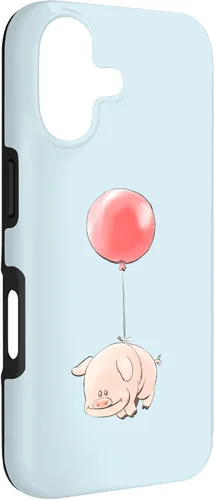 Vista 3 de Adorable Pig Flying Design Whimsical Piglet with Wings Case for iPhone 17