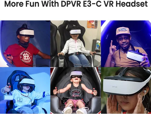 Vista 7 de DPVR E3 Series PC Tethered VR Headset (E3-C Hardband)