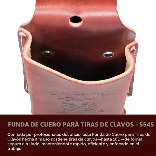 Vista 2 de Occidental Leather Funda para tiras de uñas, capacidad para hasta 8 estantes de tiras de uñas, fabricada en Estados Unidos