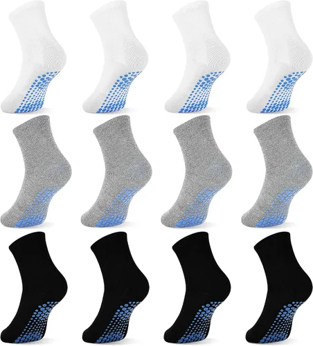 Vista 8 de Calcetines antideslizantes con agarres para niños y niñas, 12/24 pares de 1 a 7 años