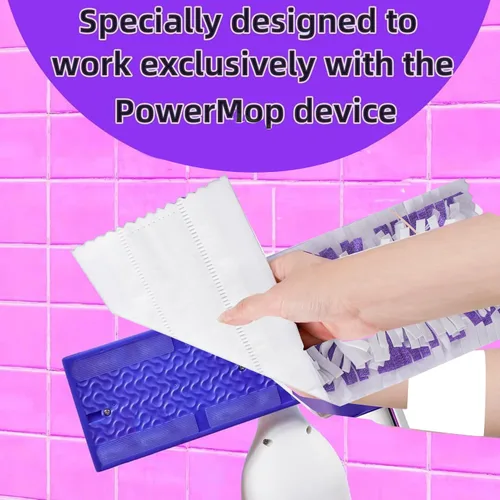 Vista 3 de Recambios de almohadilla de trapeador desechable para PowerMop multisuperficie para limpieza de pisos, 20