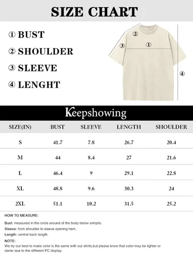 Vista 6 de Camisetas de algodón para hombre, de gran tamaño, unisex, de manga corta, casual, holgada, estilo deslavado, unicolor, básicas