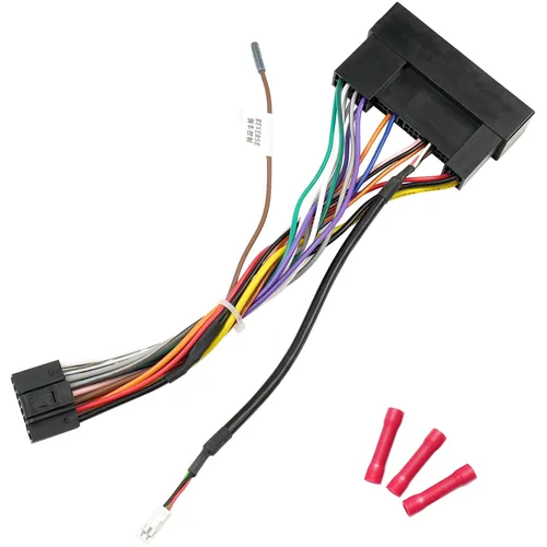Vista 9 de Radio Stereo Wiring Harness Adapter Replacement for Hyundai Kia Conector de radio de 36 pines, arnés de cable estéreo ISO de 16 pines compatible