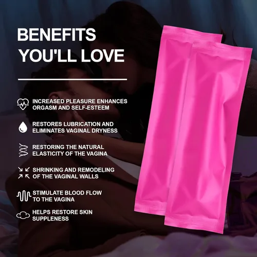 Vista 7 de Crema tensora vaginal - Gel hidratante vaginal fórmula hidratante con colágeno, agua de rosas y savia de abedul, aplicadores precargados