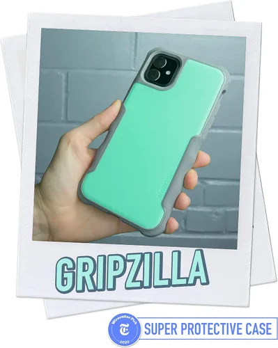 Vista 2 de Smartish Funda para iPhone 11 Armor - Gripzilla [resistente + protectora] Funda de agarre delgada y resistente - Minty Fine