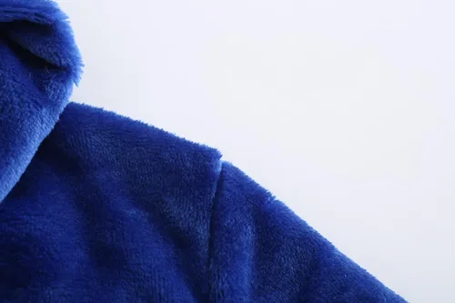 Vista 159 de E.W Apparel Bata de baño de forro polar con capucha para niños, bata suave y mullida para niños pequeños