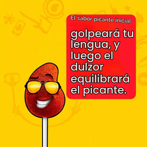 Vista 6 de Vero Paletas con sabor a mango cubierto de chile, 40 piezas