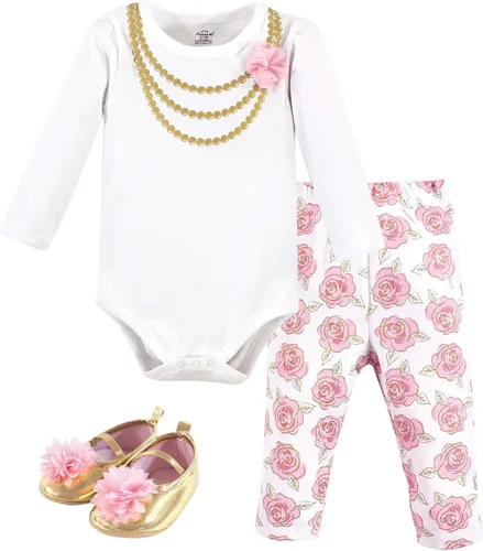 Vista 48 de Little Treasure - Conjunto unisex de mameluco de algodón, pantalón y zapatos para bebé Collar de ancla