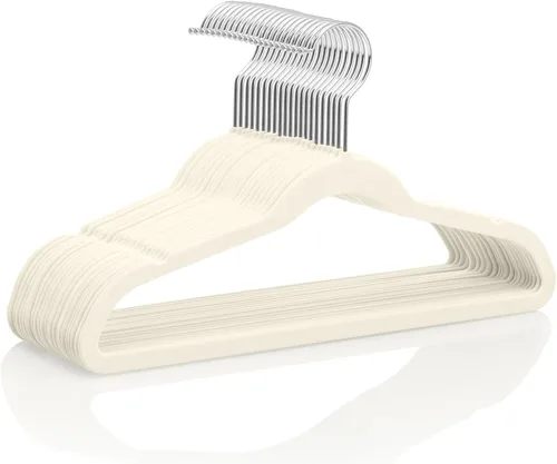 Vista 19 de MIZGI Perchas de terciopelo para bebé, perchas antideslizantes para niños y niños pequeños, perchas de 11.8 pulgadas para ropa de bebé, paquete