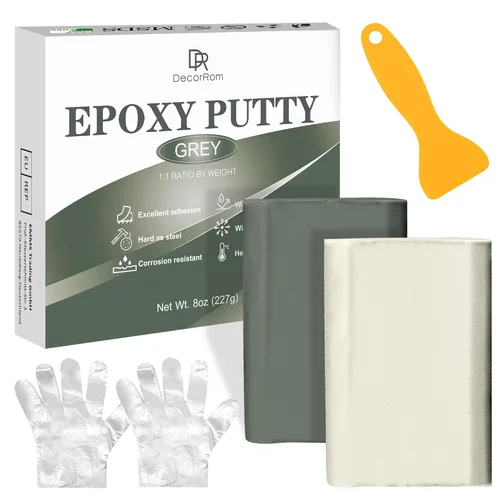 Vista 8 de Masilla epoxi – Masilla de piscina de 8 onzas / 227g, reparación rápida 2 en 1 bajo el agua o por encima, arregla fugas, grietas, relleno, esculpir