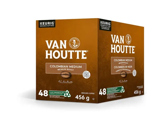 Vista 3 de Paquete de 48 cápsulas K-Cup Van Houtte de tostado colombiano medio