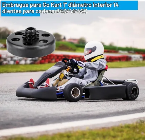 Vista 7 de Embrague Go Kart de 1 pulgada con 14 dientes con cadena #40/41/420 de 4