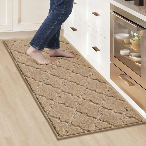 Vista 48 de COSY HOMEER Alfombras suaves de cocina [2 piezas] para el frente del fregadero súper absorbentes, tapetes y tapetes de cocina de 20 x 30 pulgadas/20