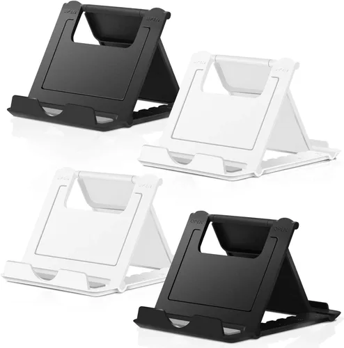 Vista 7 de COOLOO Soporte para teléfono celular, paquete de 4, soporte para tableta multiángulo, soporte universal para teléfono para escritorio, teléfono