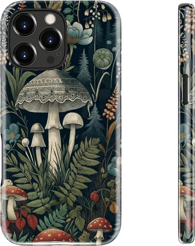 Vista 97 de bemal Funda para iPhone 12 Mini, estética, vintage, floreciente, peonía, concha, femenina, compatible con MagSafe, moderna, única, moderna, moderna