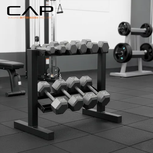 Vista 6 de Estante Cap Barbell para mancuernas, de dos niveles
