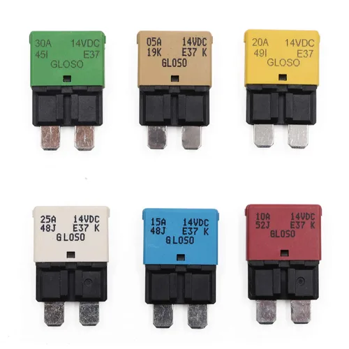Vista 22 de Disyuntor de fusibles de reinicio manual de 12 V, 24 V, 3 A, ATO/ATC de perfil bajo – UL – Disyuntores reiniciables tipo 3 amperios, kit de fusibles